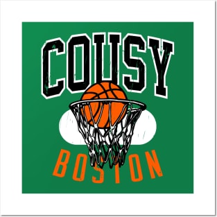 Vintage Boston 80's Basketball Shirt Posters and Art